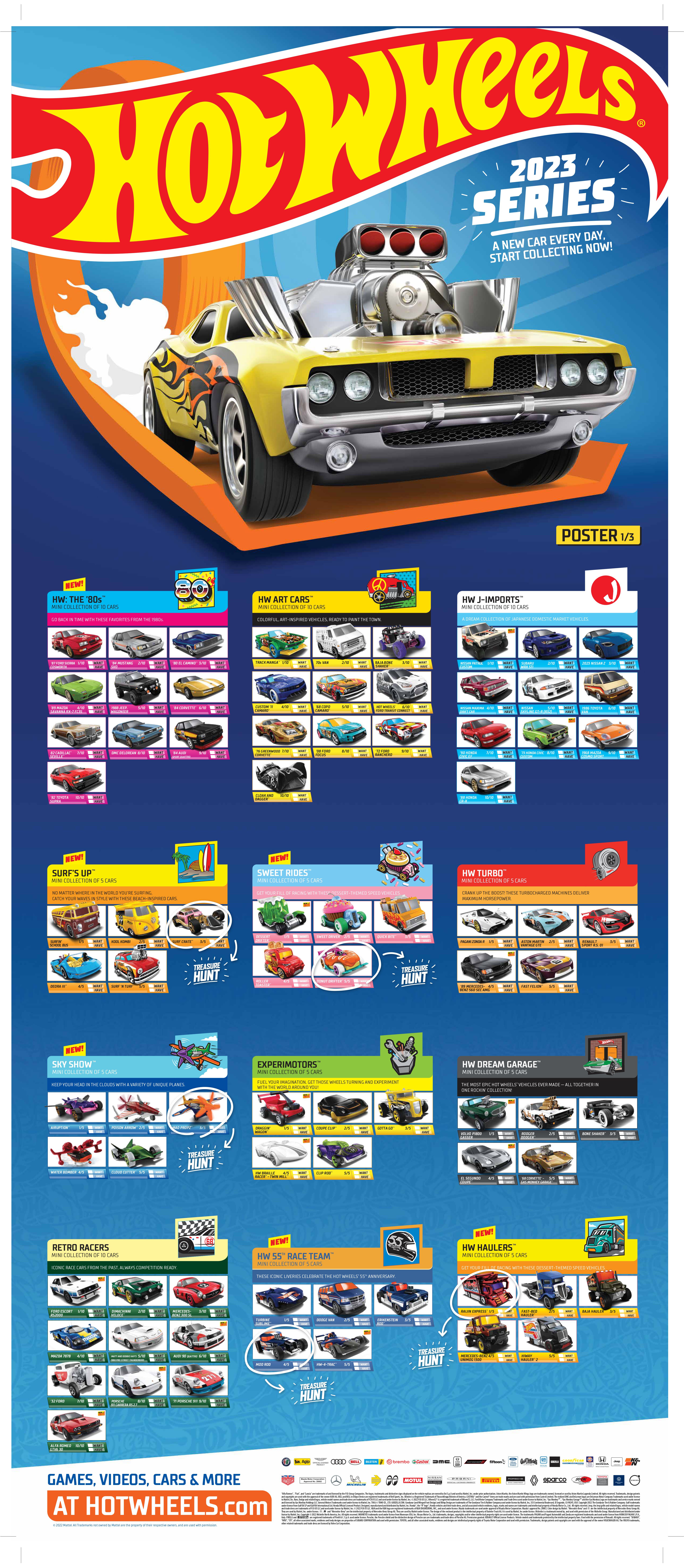 Hot wheels discount series list