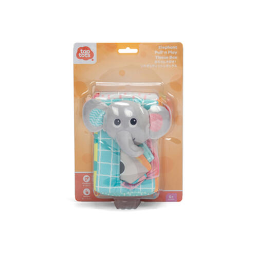 Top Tots Elephant Pull 'n Play Tissue Box