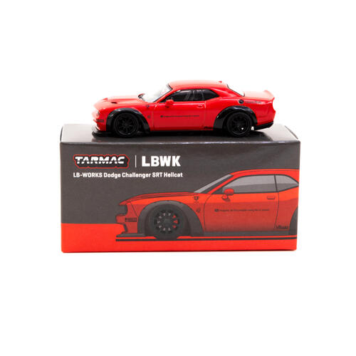 Tarmac Works Diecast 1/64 Lb-Works Dodge Challenger Srt Hellcat Red