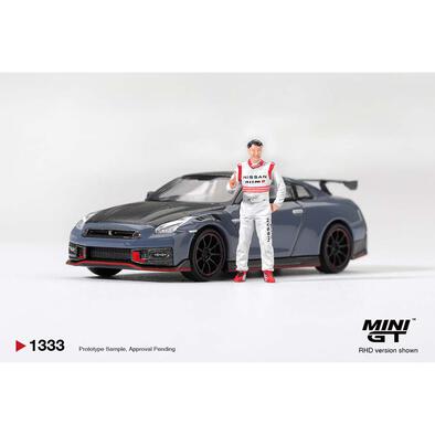 (網店預購) MINI GT Nissan GT-R Nismo 2024 Tsukuba Production Car Lap Record W/ Matsuda Figure Tsugio Matsuda Collection (預計2027年1月發貨)