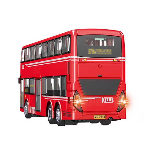 Konsept Mini 1:100 RC Mini Kmb Adl E500 Double-Decker Bus (Red)