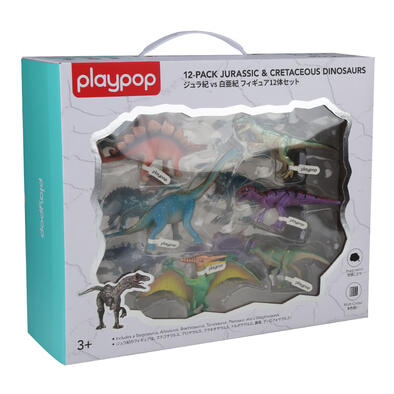 playpop 12-Pack Jurassic & Cretaceous Dinosaur