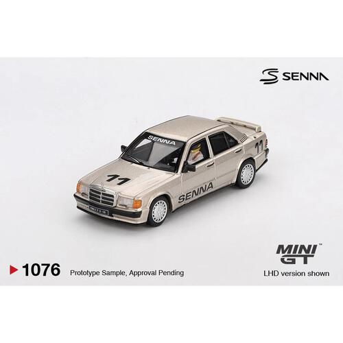 Mini GT 車仔 Mercedes-Benz 190 E 2.3-16 #11 1984年紐伯林大師賽 (Ayrton Senna) 連人偶