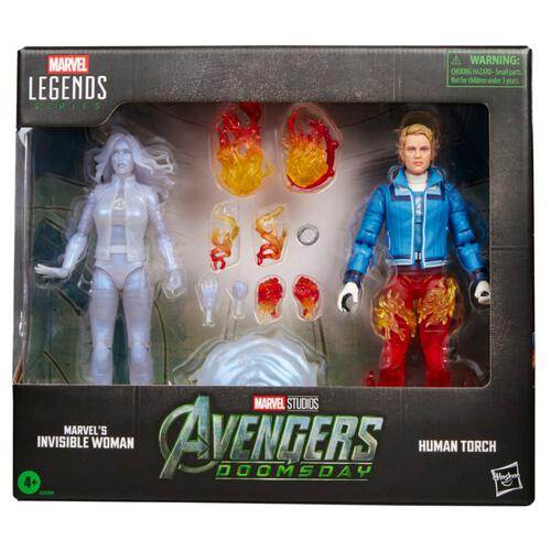 Marvel Studios《復仇者聯盟：末日降臨》隱形女及霹靂火雙人可動人偶套裝