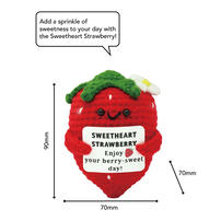 playpop Diy Crochet Keyring - Strawberry