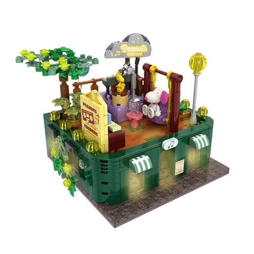 Peanuts花生漫畫 屋頂夜幕降臨積木 - 露台休閒