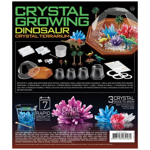 4M Dino Crystal Terrarium
