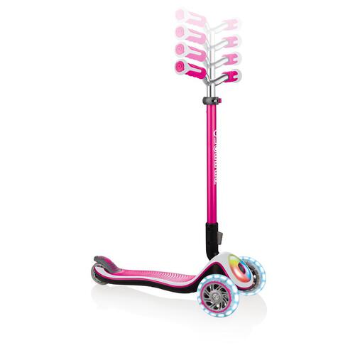 Globber高樂寶 兒童三輪滑板車-閃光升級款粉紅色
