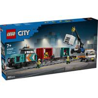 LEGO City Harbor Freight Train with Crane & Truck