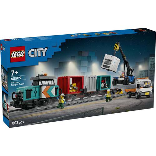 LEGO City Harbor Freight Train with Crane & Truck