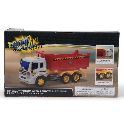 Speed City 10" Dump Truck With Lights & Sounds