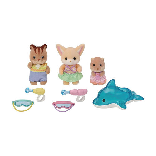 Sylvanian Families森林家族 幼稚園三人泳池歡樂套裝