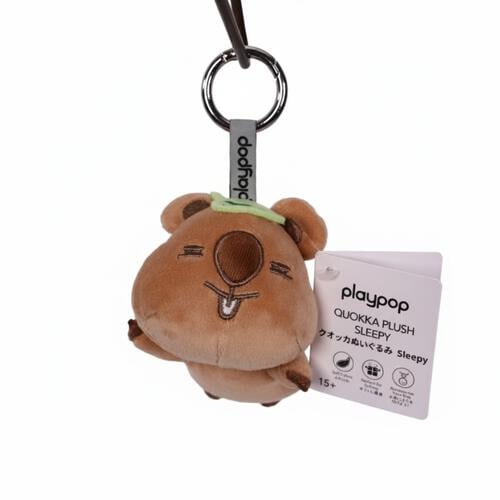 playpop Quokka Plush Keychain - Sleepy
