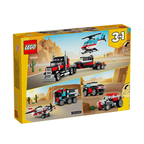 LEGO樂高 Creator 平板卡車和直升機 31146