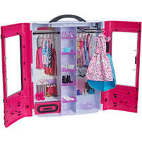 Barbie芭比閃亮造型衣櫃 (含娃娃)