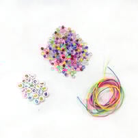 Fuggler Fugg-ccessories Bead Kit - White Base With Colored Letter