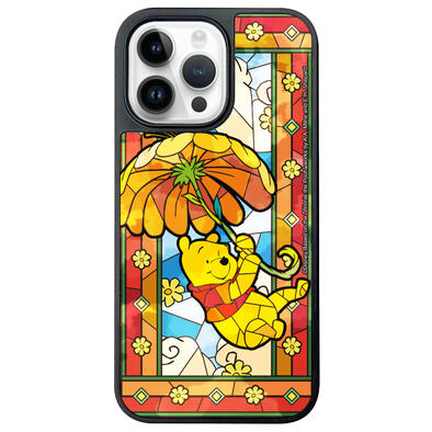i-Smart Stained Glass Mirror Phone Case - Disney Winnie the pooh With MagSafe (iPhone 16 Pro Max)