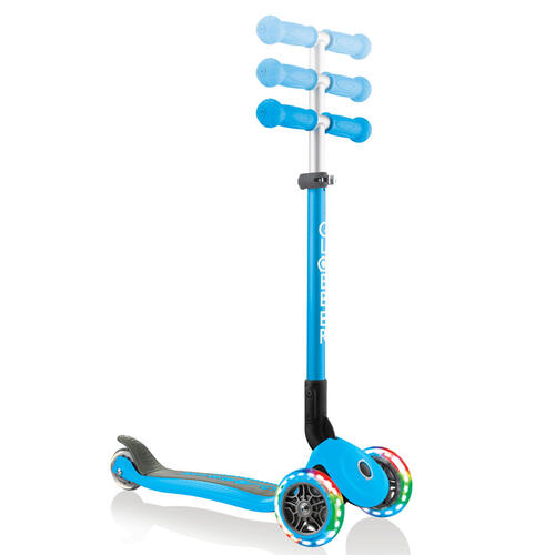 Globber高樂寶 折疊滑板車-天藍色