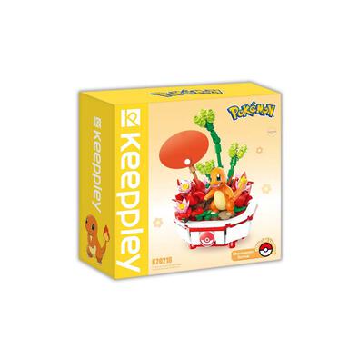 Qman Keeppley 寶可夢小火龍盆栽造型積木