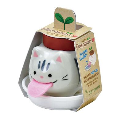 Seishin Peropon 貓貓吸水盆栽 - 羅勒