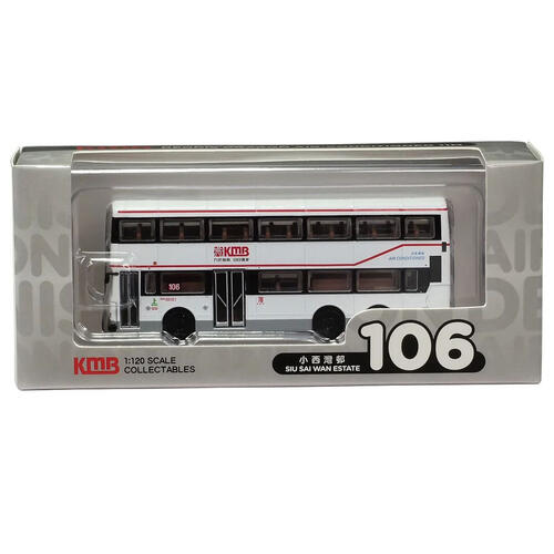 KMB九巴 1:120模型 - 丹尼士巨龍空調巴士十一米 (路線106)