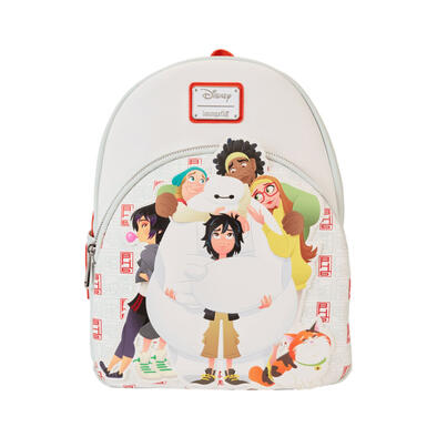 Loungefly Disney Big Hero6 10Th Anniversary Baymax Gang Mini Backpack