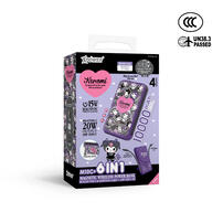 (Special Order)XPower x Sanrio Kuromi M10C+ 6 In 1 10000mAh 20W PD3.0 + Magnetic Wireless Power Bank