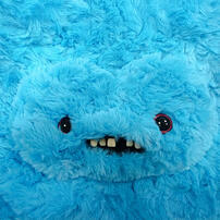 Fuggler Gaptooth McGoo Suede Handbag Blue