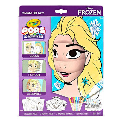 Crayola繪兒樂 魔雪奇緣 3D Pops 填色活動套裝