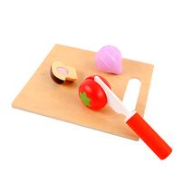 playpop Wooden Fruit & Vegetable Cutting Set