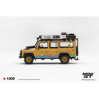 (網店預購) MINI GT Land Rover Defender 110 1998 Camel Trophy Tierra del Fuego CT.10 USA / Blister Packaging (預計2026年10月發貨)