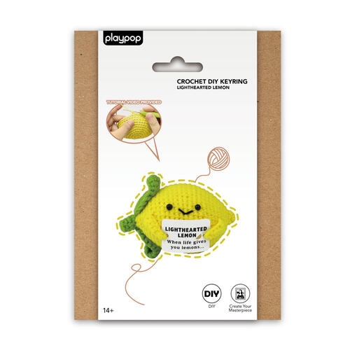 playpop Diy Crochet Keyring - Lemon
