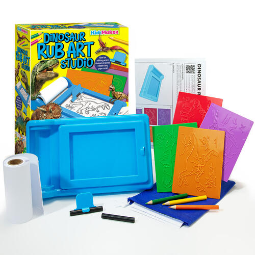 4M Kidzmaker Dinosaur Rub Art Studio