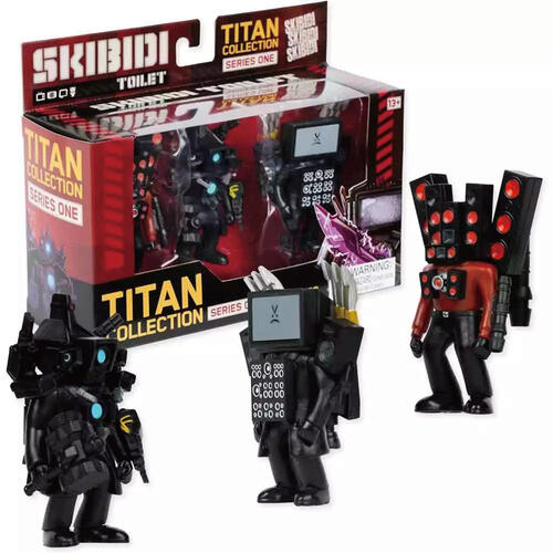 Skibidi Toilet Titan 3-Pack