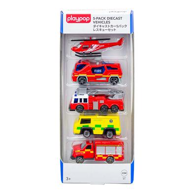 playpop 5件裝城市汽車系列 - 消防車
