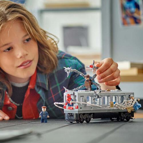 LEGO樂高漫威超級英雄系列 蜘蛛俠大戰八爪博士地鐵列車場景 76321