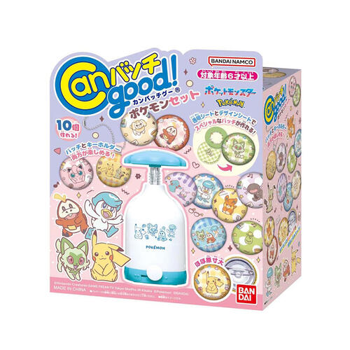 Bandai Can Badge Good! Pokemon Set