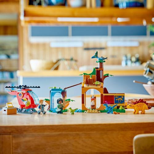 LEGO樂高侏羅紀世界系列 迅猛龍、劍龍和無齒翼龍救援