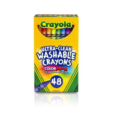 Crayola繪兒樂 超清潔可水洗蠟筆48支裝