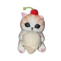 Mofusand Desk Soft Toy (Hold Ice Cream) (15.9cm - Small)