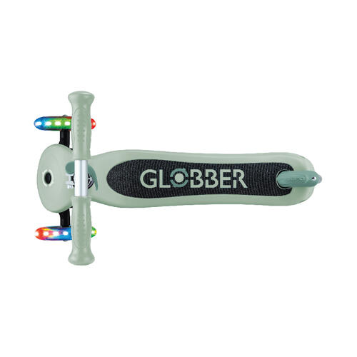 Globber高樂寶 Expert發光三輪滑板車 - 鼠尾草綠色