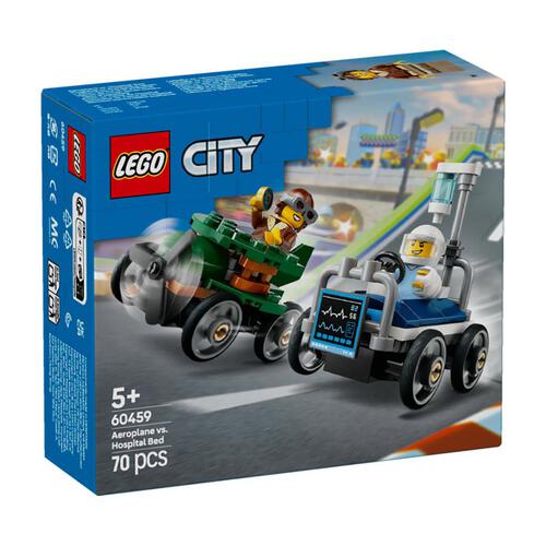 LEGO City Airplane vs. Hospital Bed Race Car Pack 60459