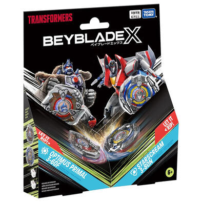 Beyblade X BX-00 Double Starter Optimus Primal 3-60F /Starscream 3-80N