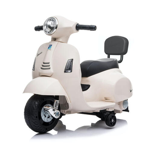 Mini Vespa Gts Scooter Electric Ride On - Cream