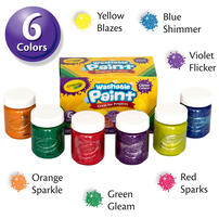 Crayola繪兒樂 6瓶裝閃亮兒童顏料