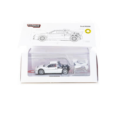  Tarmac Works 車仔 1/64 福特 Rs200 White - HOBBY64+
