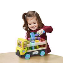 LeapFrog跳跳蛙 環保木製敲釘貨車