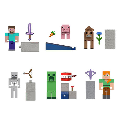  Minecraft創世神 3.25吋核心人偶系列 - 隨機發貨 (單件裝)