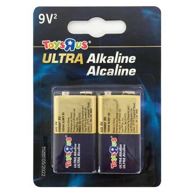 Toys"R"Us Ultra Alkaline Battery 9V 2's