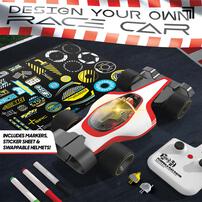 Sharper Image  Toy RC Formula Flex Racer Doodle - Red and White